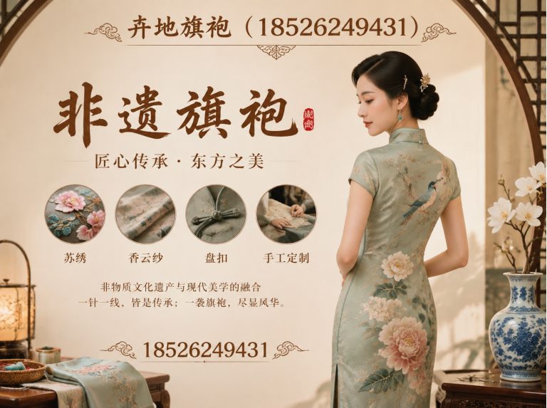 河西区新中式旗袍展示图